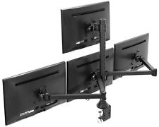 VIVO Steel Quad Monitor Desk Mount Adjustable 3 + 1 Stand | 4 Screens up to 32