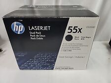 HP 55X CE255X CE255XD  2-pack High Yield Black LaserJet Toner picture