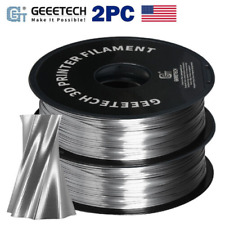 2PCS Geeetech Silk PLA 3D Printer Filament 1kg 1.75mm Silver High Quality US picture