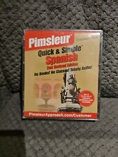 PIMSLEUR QUICK AND SIMPLE SPANISH 2ND REVISED EDITION (4 DISCS) New & Sealed picture