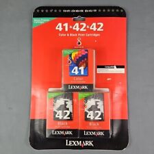 Genuine Lexmark Inkjet Ink 41 / 42 / 42 Cartridge Tri-Pack New SEALED FS picture