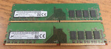 Micron 2 x 8GB DDR4 1Rx8 PC4-2666V-U Desktop UDIMM Memory MTA8ATF1G64AZ-2G6E1 picture