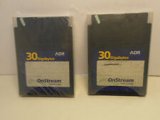 Lot of 2 OnStream ADR 30 Gigabyte Cartridges 1 New Sealed 1 Used or New Open Box picture