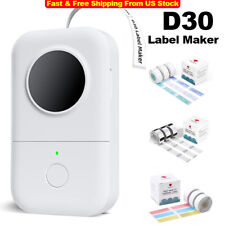 Phomemo D30 Label Maker Machine Portable Bluetooth Mini Thermal Printer White picture