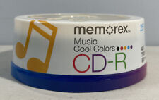 25Pk Memorex  Music Cool Colors Recordable CD-R 40x 700MB & 80Min Sealed New picture