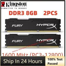HyperX FURY DDR3 8GB 1600 MHz 16GB PC3-12800 Desktop RAM Memory DIMM 2pcs 8GB picture