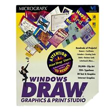 Windows Draw Version 5 Brand New Sealed Big Box Vintage PC Software Micrografx picture