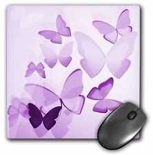 3dRose Pretty Transparent Purple Butterflies MousePad picture