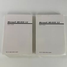 NEW Microsoft MS DOS 5.0 OEM 5.25 Floppy Disk 1 & 2 Operating System picture