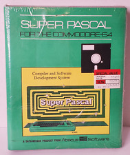 Super Pascal for the Commodore 64  by Abacus Software Vintage 80's - SEALED NEW picture