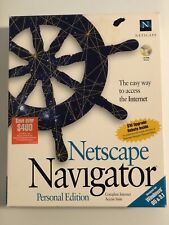 NETSCAPE NAVIGATOR Personal Edition Windows95 & 3.1 Vintage Open Box picture
