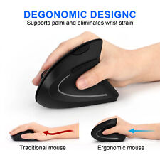 Ergonomic Optical Vertical Mouse 1000/1600 DPI 5 Key Gaming Mice/Wired/Wireless picture