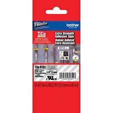 Brother TZeS131 TZS131 extra strength black on clear P-touch tape PT1090 PT1290 picture