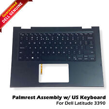 Dell Latitude 3390 2-in-1 Palmrest US INTL Keyboard Assembly Backlit 77N8H picture