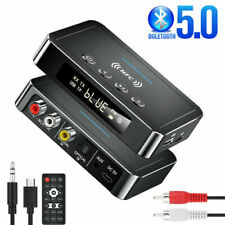 Bluetooth 5.0 Transmitter Receiver Wireless 3.5mm Adapter AUX NFC to 2 RCA Audio picture