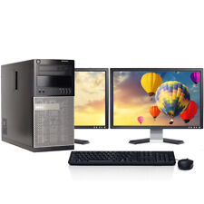 Dell PC Computer Tower i5 up to 16GB RAM 2TB HD or SSD 24 LCD Windows 10 Pro picture