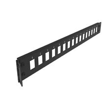 16-Port 1U Hinged Rack Blank Patch Panel for Keystone Jack Cat.6 or Cat.5E 19... picture