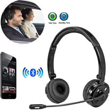 Bluetooth Wireless Noise Cancelling Headset Headphones For Truck Driver Phone US picture