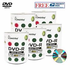 500 Pack Smartbuy Blank DVD-R 16X 4.7GB 120M Shiny Silver Top Recordable Disc picture