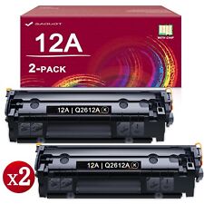 12A Toner Cartridge 2 Black Q2612D Replacement for HP 12A 1010 1020 3015 picture