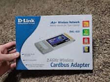 New Still Sealed D-Link DWL-650 2.4GHz Wireless Cardbus Adapter picture