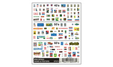 NEW Woodland Scenics DT573 Mini-Series Signs and Posters Decal / Stickers picture