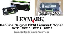 Mostly New Genuine Lexmark 621X MX711 MX810 MX811 62D1X00 SEALED BAG 85% 62D1X00 picture
