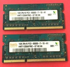 🔥Hynex 2GB (2X1GB) 2Rx16 PC3-8500S Laptop Memory RAM HMT112S6AFR6C-G7  picture