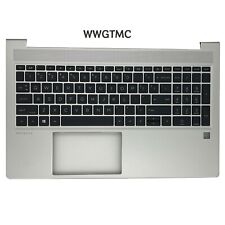 New For HP Probook 450 455 G9 Laptop Palmrest Non-Backlit Keyboard N01934-001 picture