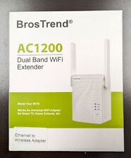 BrosTrend AC1200 Ethernet To Wi-Fi Adapter Model AC7 Range Extended Wifi picture
