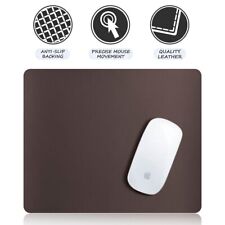 Anti-Slip Leather Gaming Mouse Pad Mat Pad For Computer Laptop PC Gaming - Brown picture
