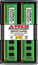 A-Tech 8GB 2x4GB DDR3 1600MHz PC3-12800 CL11 DIMM 240-Pin Non-ECC UDIMM Desktop picture