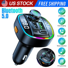 Car Bluetooth FM Transmitter Radio MP3 Wireless Adapter Hands-Free 3Port Charger picture