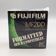 New Fujifilm MF2DD Double Sided Double Density Floppy Disks 3 1/2