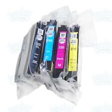 4pk Genuine Epson 220XL Black & 220 Color Ink WF2630 WF2760 WF2660 (NOT Initial) picture