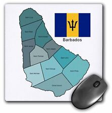 3dRose Flag and map of Barbados with map colored and all administrative division picture