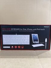 NIB Macally Full Size Keyboard for ipad, iphone and ipod Touch IKEYLT picture