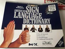 American Sign Language Dictionary Platinum PC CDs set of 4  learning  ASL 2002 picture