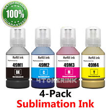 4 Pack Sublimation Ink For Epson T49M Ink Bottle Ink SureColor F170 F570 Pro picture