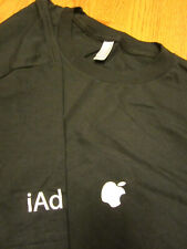 APPLE logo iAd T-Shirt 2XL Black Employee Only NEW w/o Tags NWOT XXL iPhone apps picture