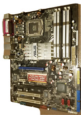 ASUS P5N-E SLI MoBo, with Intel Celeron CPU, HDD, DVD ODD, CPU cooler, and RAM picture