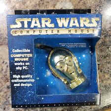 Star Wars C-3PO Vintage Computer Mouse New Wired Plug And Play NIB picture