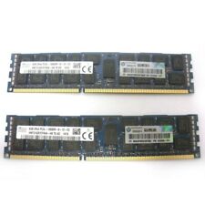 HP 16GB (2x 8GB) DDR3 2Rx4 PC3L-10600R Server Ram Memory Kit AM387A 647650-371 picture