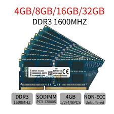 32GB 16GB 8GB 4GB DDR3 PC3-12800 KVR16N11/4 Laptop Memory For Kingston Lot BT picture