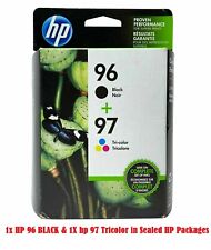 2 pack Genuine HP 96 Black & 97 Tri Color Combo Ink cartridge for Printer OEM  picture