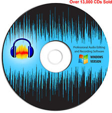 Audacity Professional Audio Music Studio Editing-Recording Software-Windows-CD picture