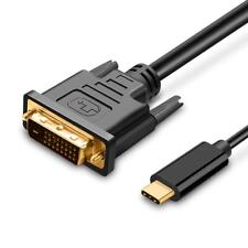 USB 3.1 Type-C USB-C to DVI Adapter Cable Male Support 1080P HD For MacBook+Lead picture