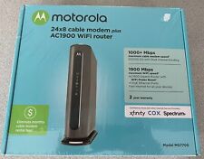 MOTOROLA MG7700 Cable Modem + AC1900 Gigabit Router W/ WIFI Boost NEW picture