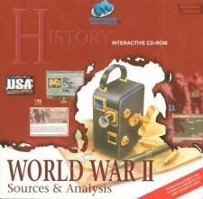 World War II Sources & Analysis: History Interactive PC CD photos video archives picture