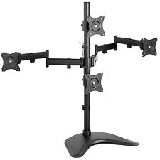 VIVO Quad LCD Monitor Desk Stand Mount Free-Standing 3 + 1 = 4 Screens up to 24